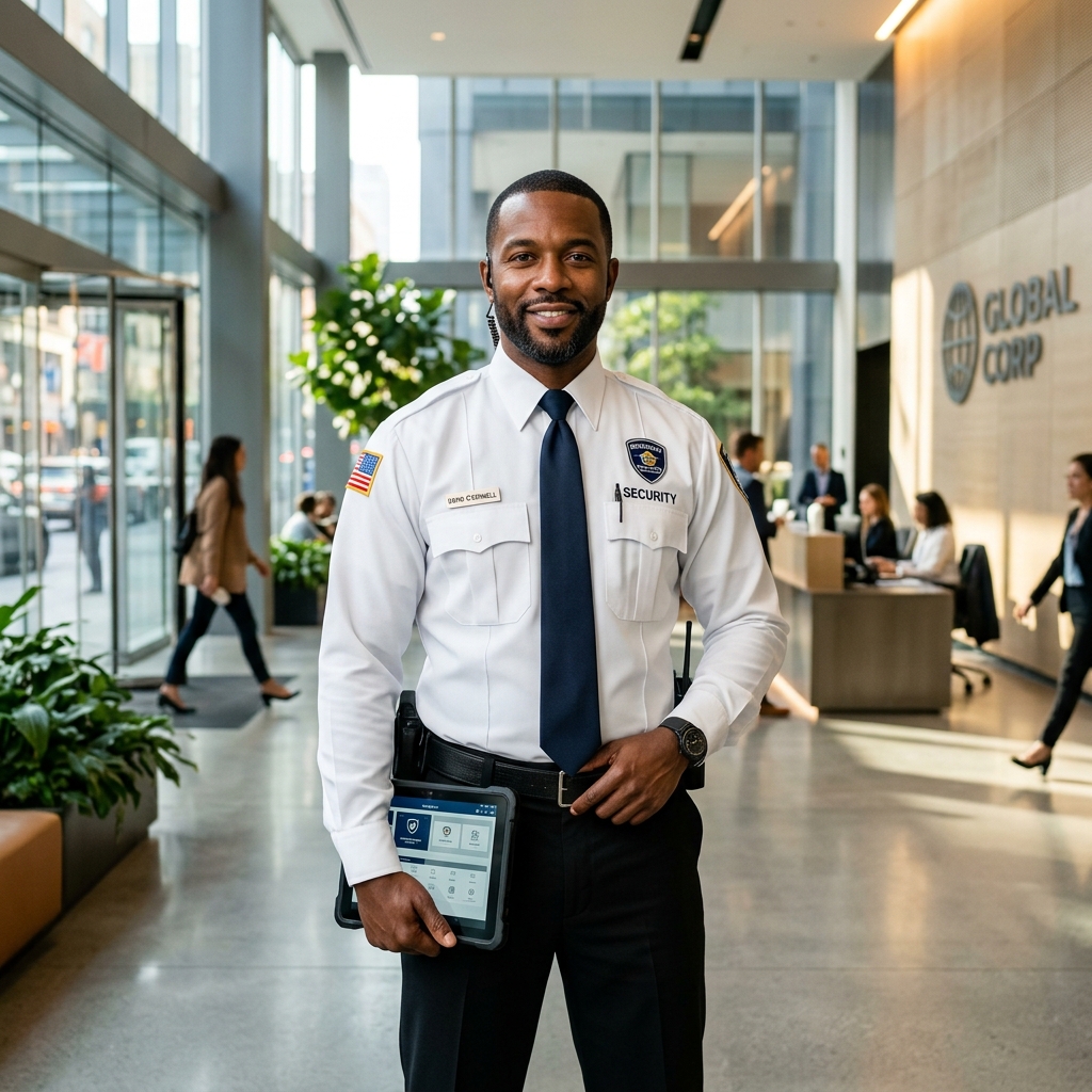 Security Guard using Tablet